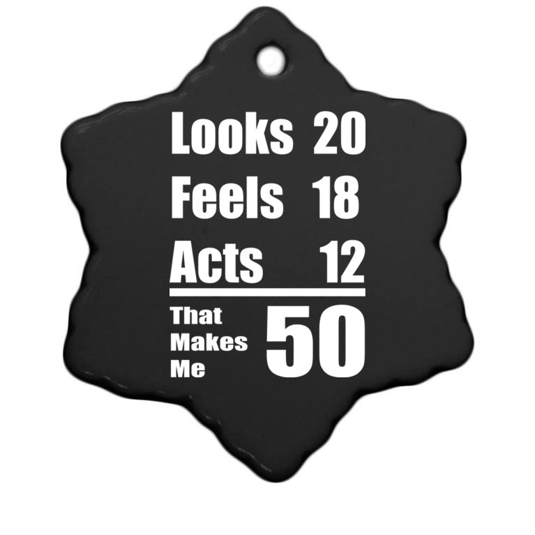 Funny 50th Birthday Fifty Years Christmas Ornament