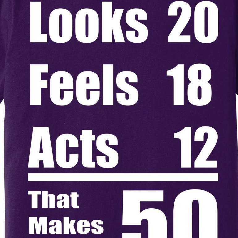 Funny 50th Birthday Fifty Years Premium T-Shirt
