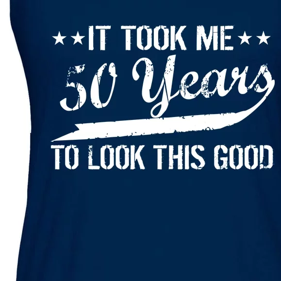 Funny 50th Birthday: It Took Me 50 Years To Look This Good Ladies Essential Flowy Tank