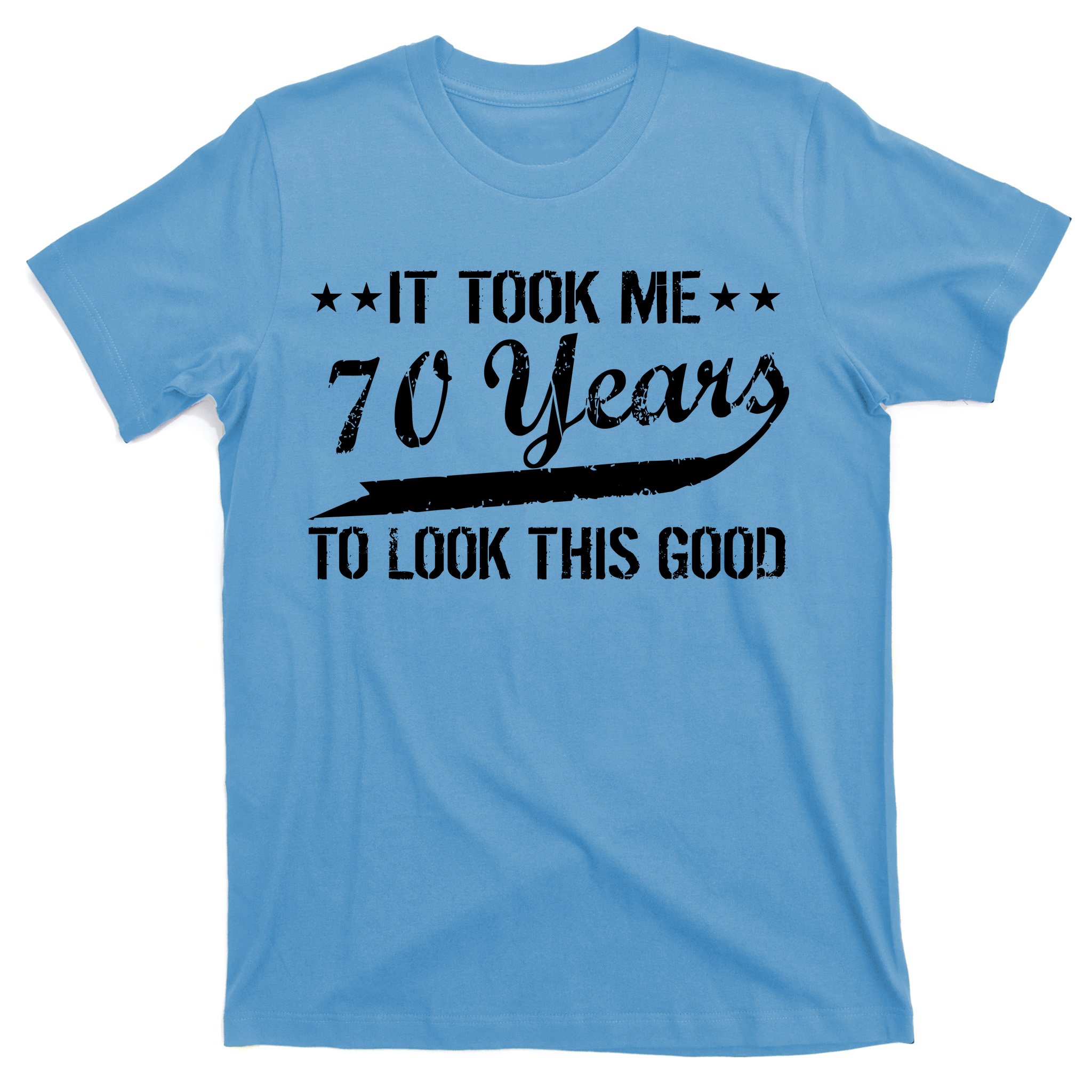 'This is what 70 and Awesome looks like!' 70th Birthday Funny Ladies Tshirt 