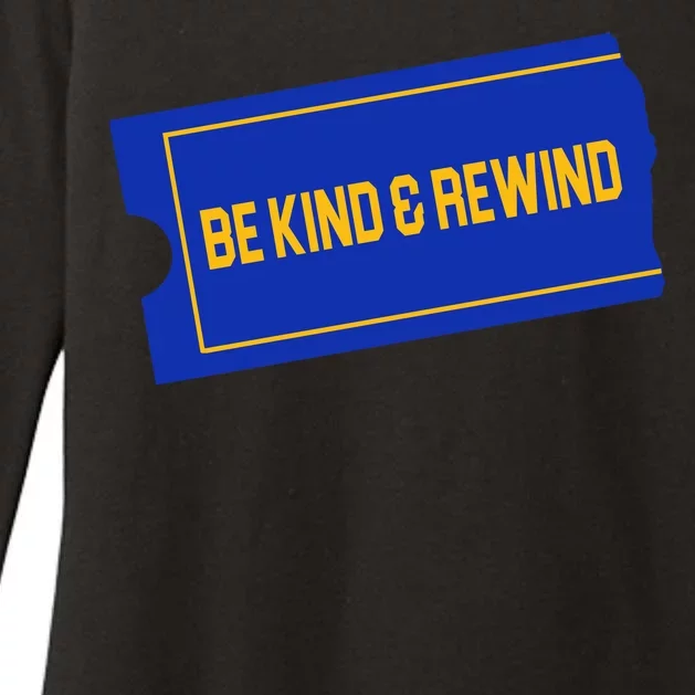 Funny 90s Be Kind Rewind Womens CVC Long Sleeve Shirt