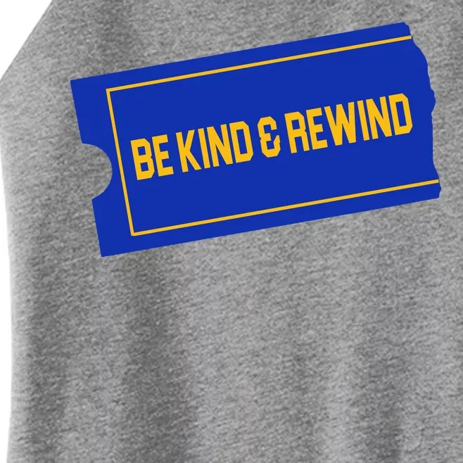 Funny 90s Be Kind Rewind Women’s Perfect Tri Rocker Tank