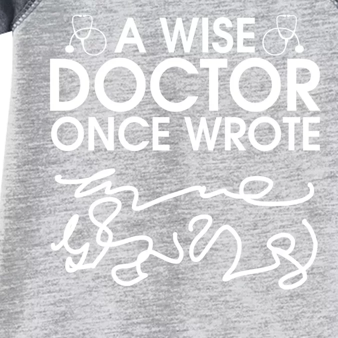 Funny A Wise Doctor Once Wrote Infant Baby Jersey Bodysuit