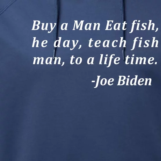 Funny Anti Joe Biden Quote Stumbles His Words Performance Fleece Hoodie