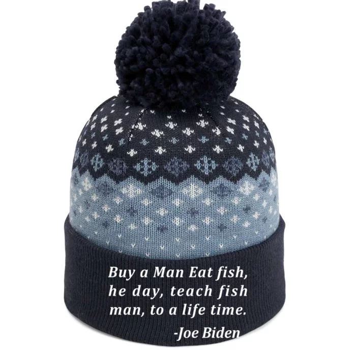 Funny Anti Joe Biden Quote Stumbles His Words The Baniff Cuffed Pom Beanie