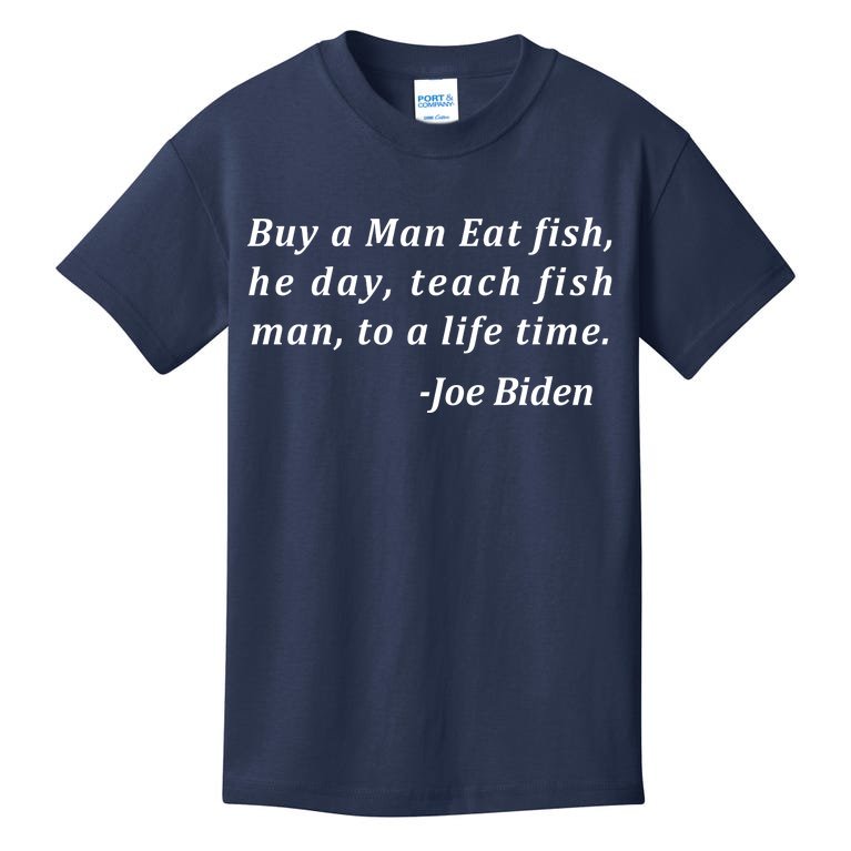 Funny Anti Joe Biden Quote Stumbles His Words Kids T-Shirt