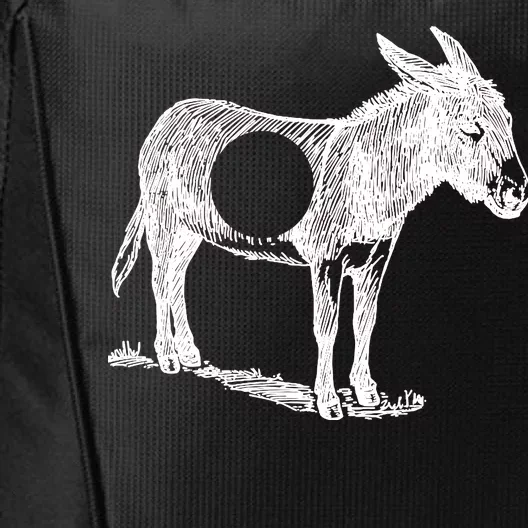 Funny Asshole Donkey City Backpack