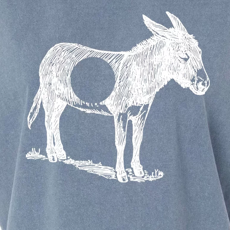 Funny Asshole Donkey Garment-Dyed Women's Muscle Tee