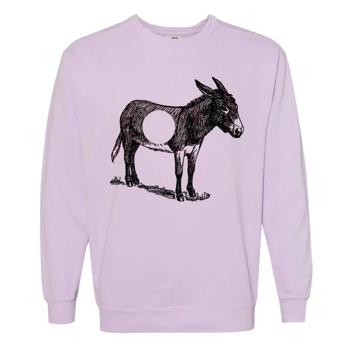 Funny Asshole Donkey Garment-Dyed Sweatshirt