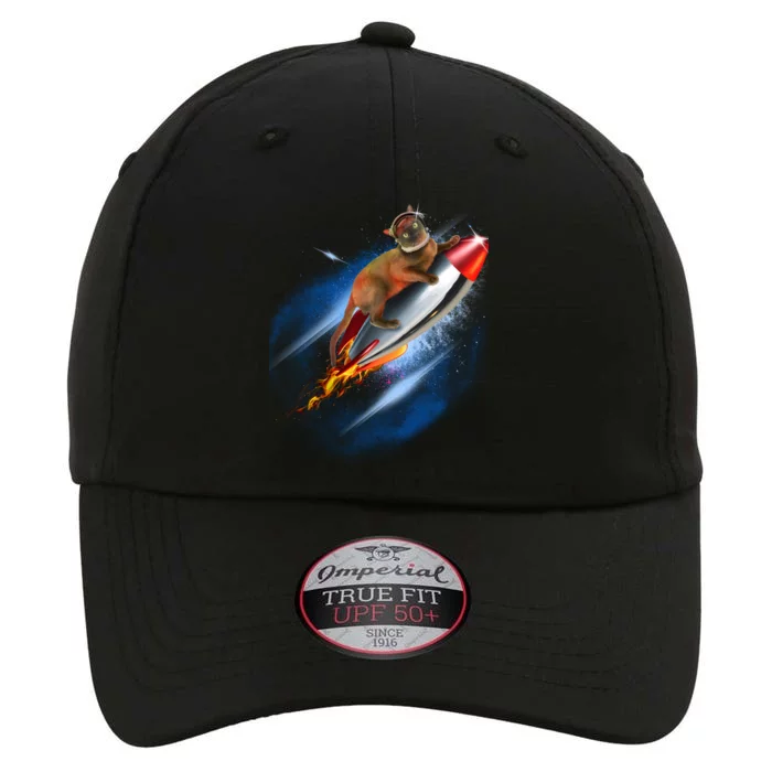 Funny Astronaut Cat Blasting Off In Space The Original Performance Cap