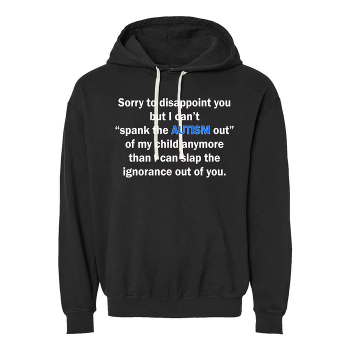 Funny Autism Quote Garment-Dyed Fleece Hoodie