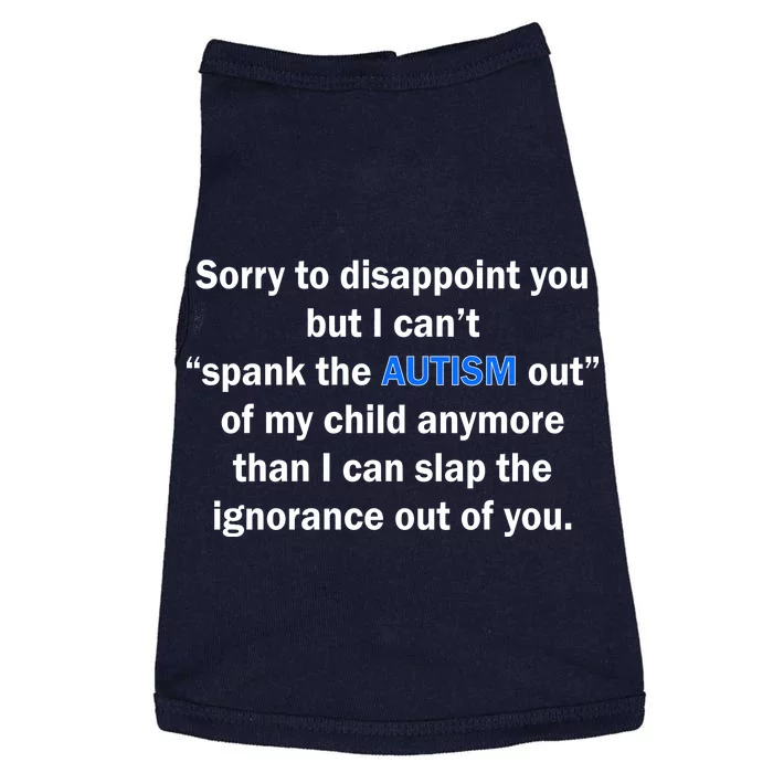 Funny Autism Quote Doggie Tank