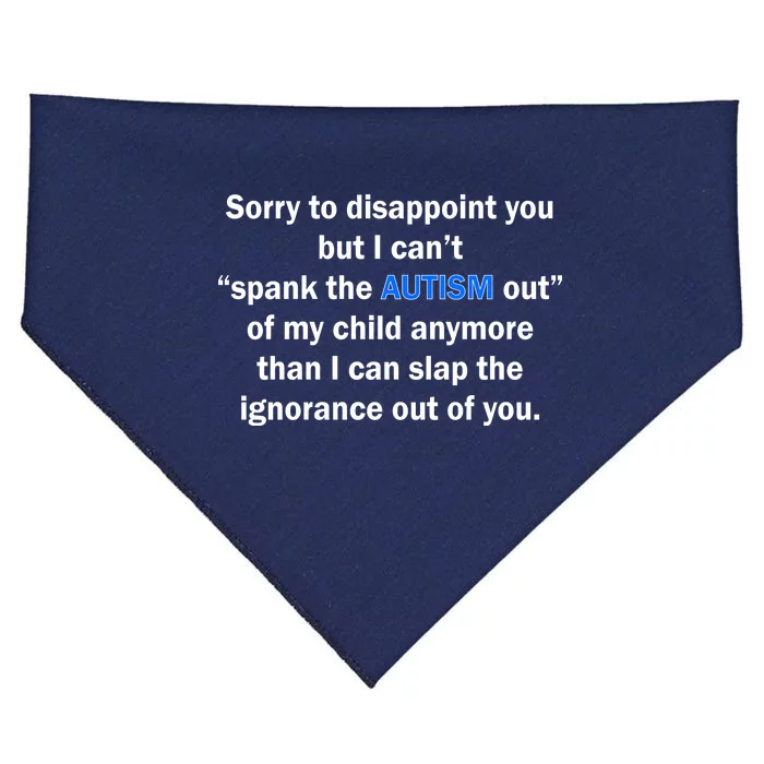 Funny Autism Quote USA-Made Doggie Bandana