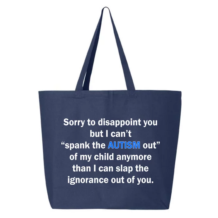 Funny Autism Quote 25L Jumbo Tote