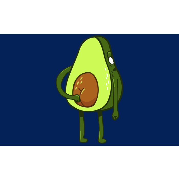 Funny Avocado Butt Bumper Sticker