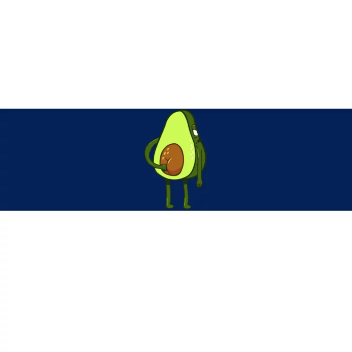 Funny Avocado Butt Bumper Sticker