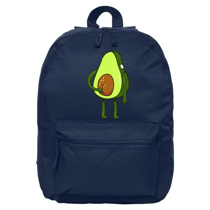 Funny Avocado Butt 16 in Basic Backpack