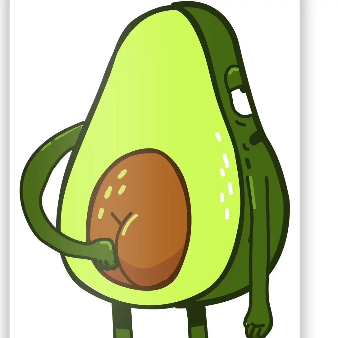 Funny Avocado Butt Poster