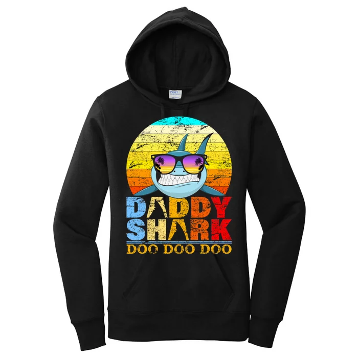 Funny Beach Daddy Shark Doo Women's Pullover Hoodie