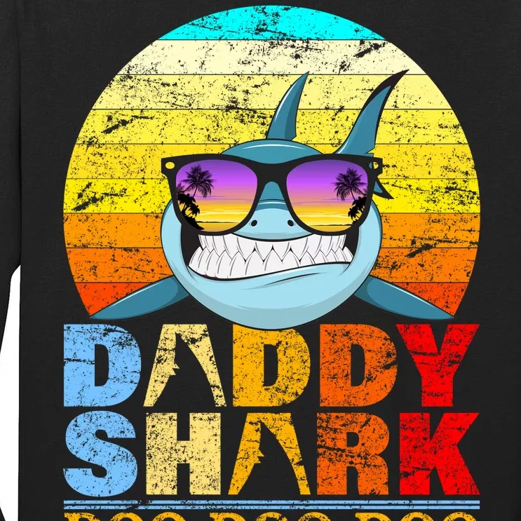 Funny Beach Daddy Shark Doo Tall Long Sleeve T-Shirt