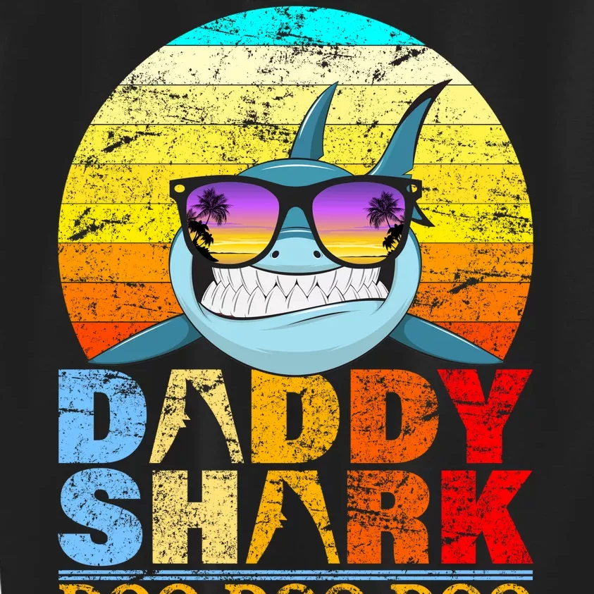 Funny Beach Daddy Shark Doo Kids Sweatshirt