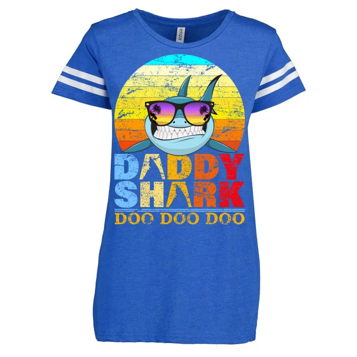 Funny Beach Daddy Shark Doo Enza Ladies Jersey Football T-Shirt