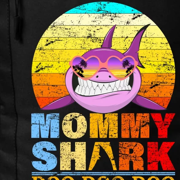 Funny Beach Mommy Shark Doo Daily Commute Backpack