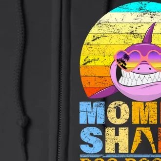 Funny Beach Mommy Shark Doo Full Zip Hoodie