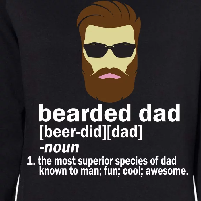 Funny Bearded Dad Definition Womens California Wash Sweatshirt