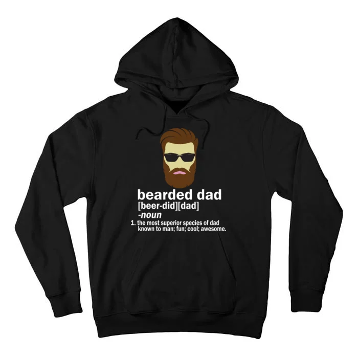 Funny Bearded Dad Definition Tall Hoodie