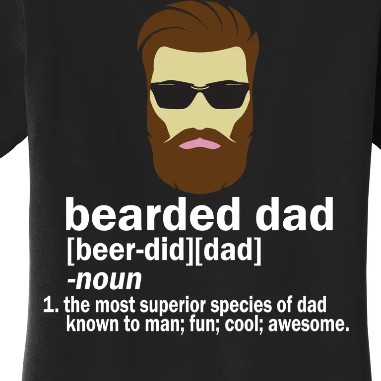 Funny Bearded Dad Definition Women's T-Shirt