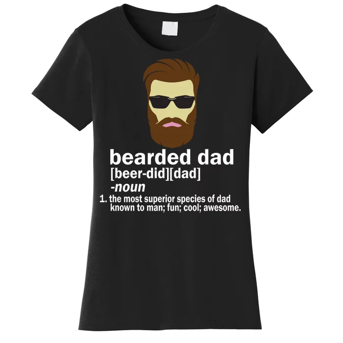 Funny Bearded Dad Definition Women's T-Shirt