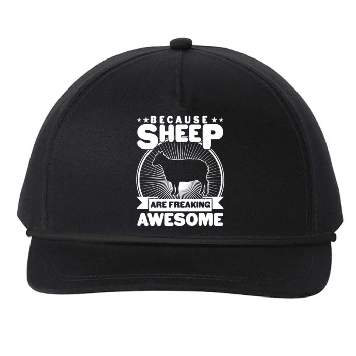 Funny Because Sheep Are Freaking Awesome Snapback Five-Panel Rope Hat