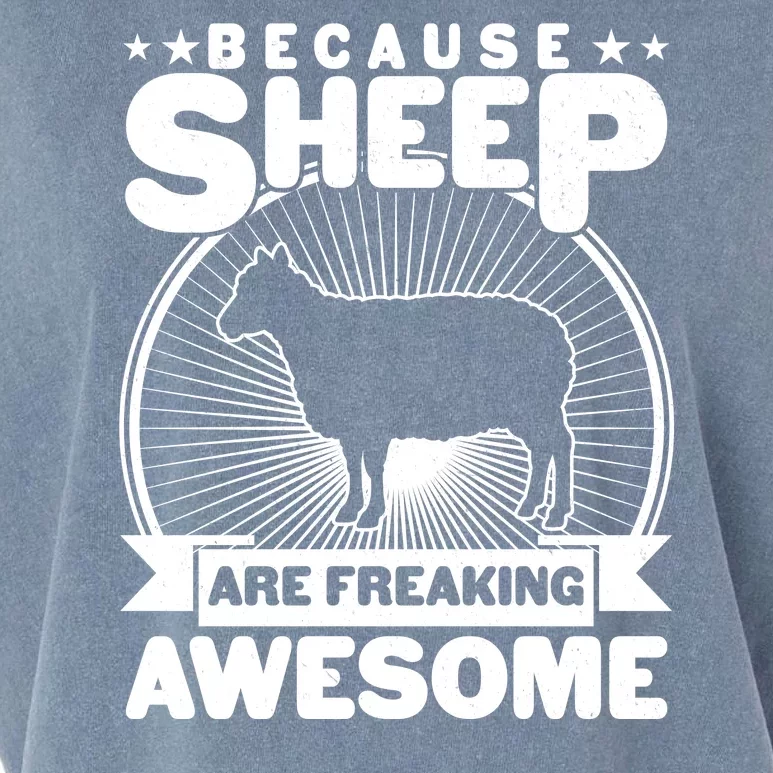 Funny Because Sheep Are Freaking Awesome Garment-Dyed Women's Muscle Tee