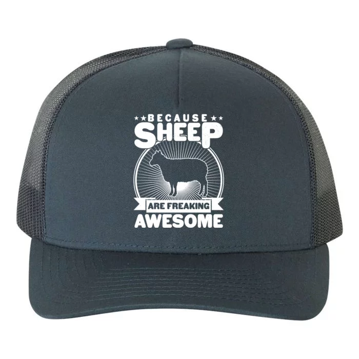 Funny Because Sheep Are Freaking Awesome Yupoong Adult 5-Panel Trucker Hat