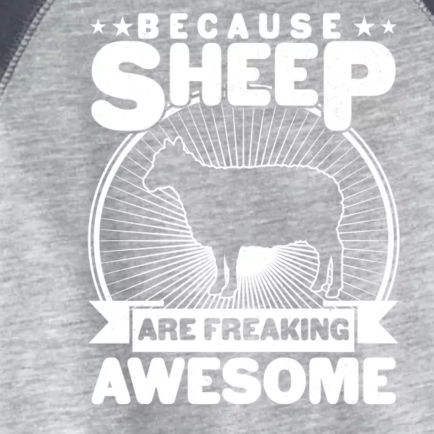 Funny Because Sheep Are Freaking Awesome Toddler Fine Jersey T-Shirt