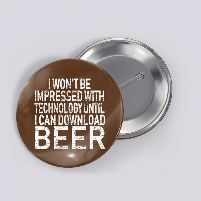 Funny Beer Drinker Button