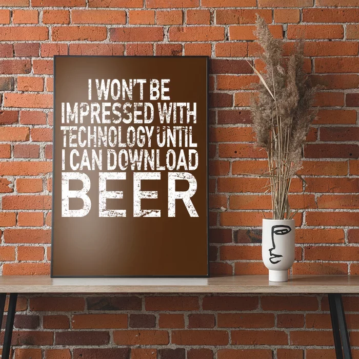 Funny Beer Drinker Poster