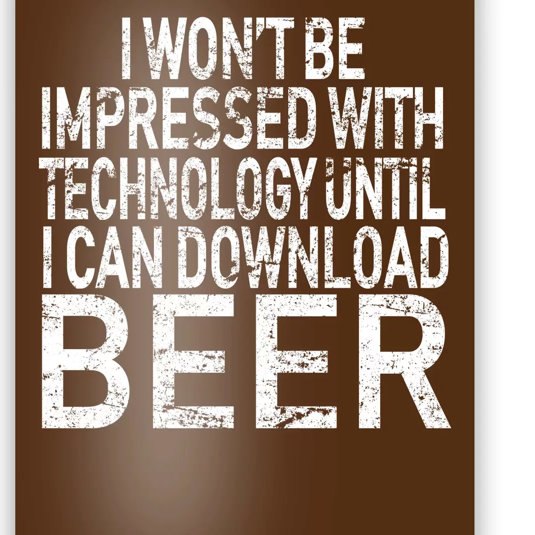 Funny Beer Drinker Poster