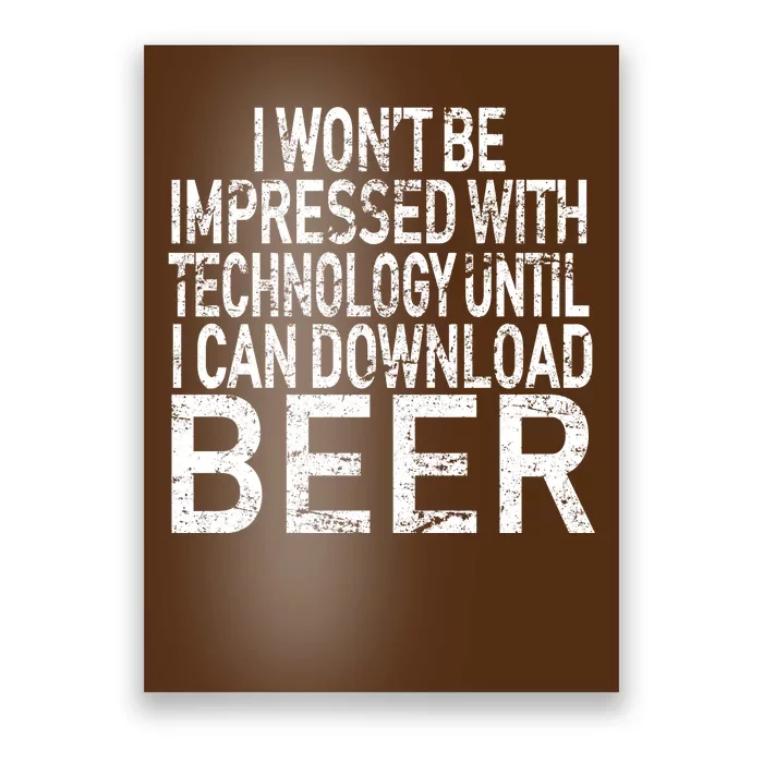 Funny Beer Drinker Poster