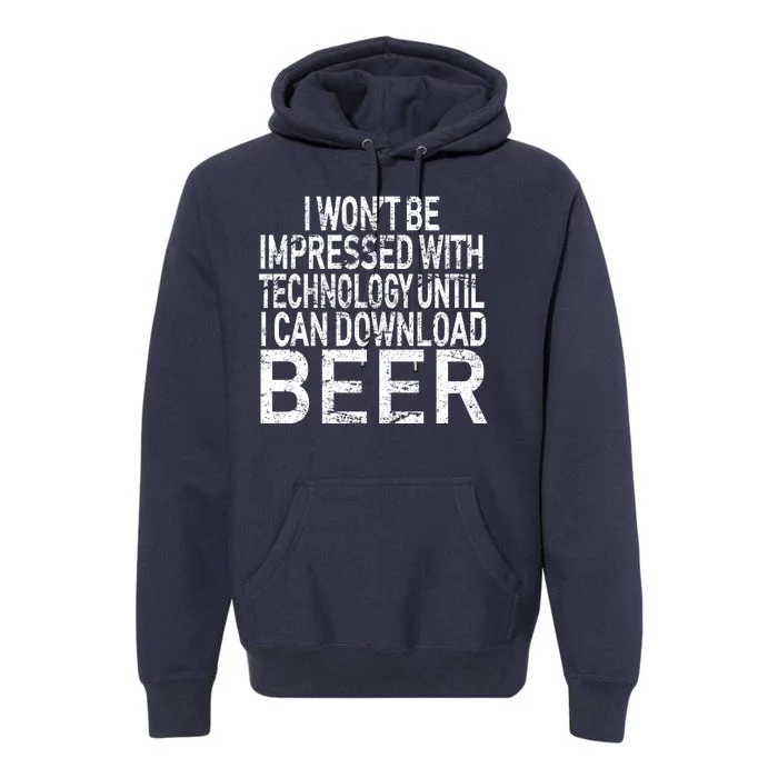 Funny Beer Drinker Premium Hoodie