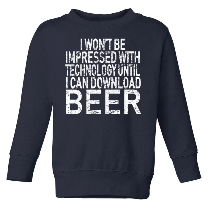 Funny Beer Drinker Toddler Sweatshirt