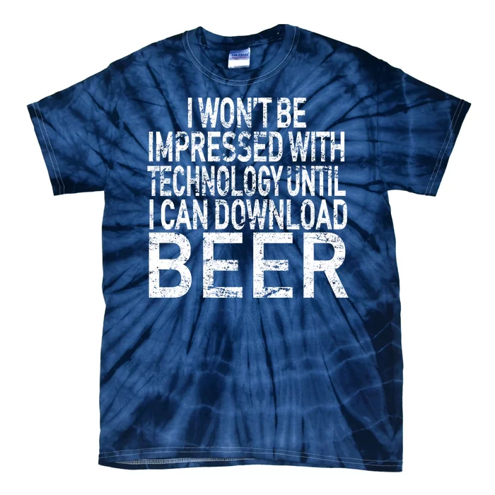 Funny Beer Drinker Tie-Dye T-Shirt