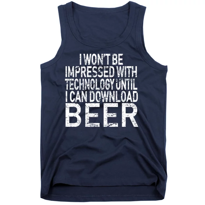 Funny Beer Drinker Tank Top