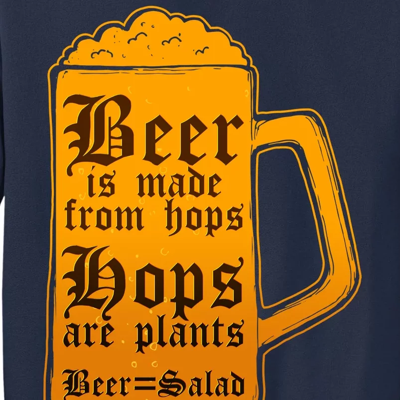 Funny Beer Equals Salad Sweatshirt