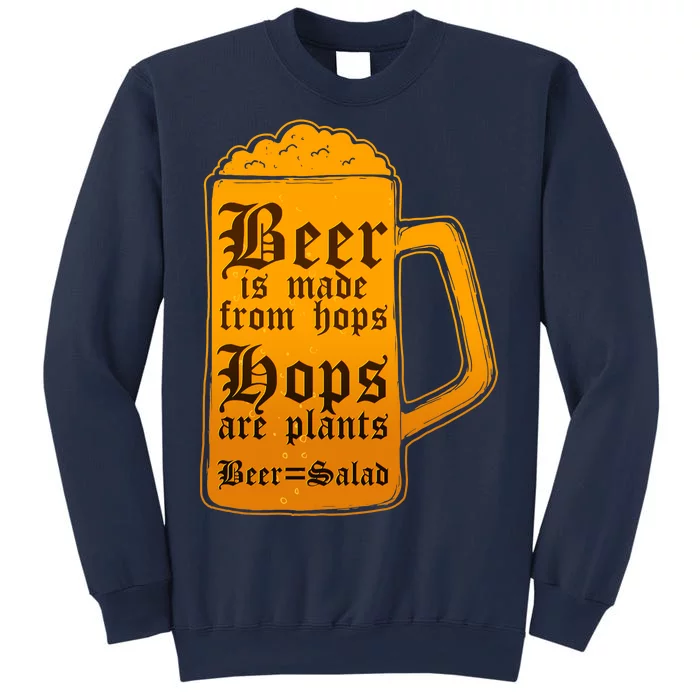 Funny Beer Equals Salad Sweatshirt