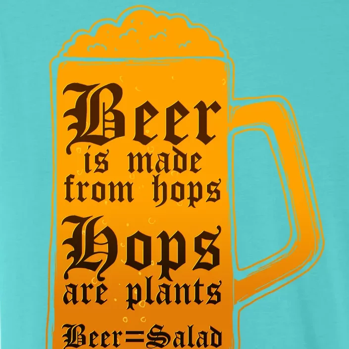 Funny Beer Equals Salad ChromaSoft Performance T-Shirt