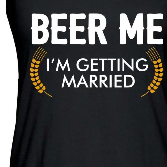 Funny Beer Me I'm Getting Married Ladies Essential Flowy Tank