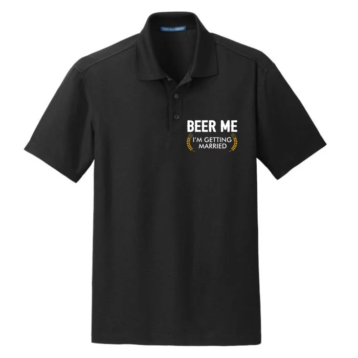 Funny Beer Me I'm Getting Married Dry Zone Grid Performance Polo