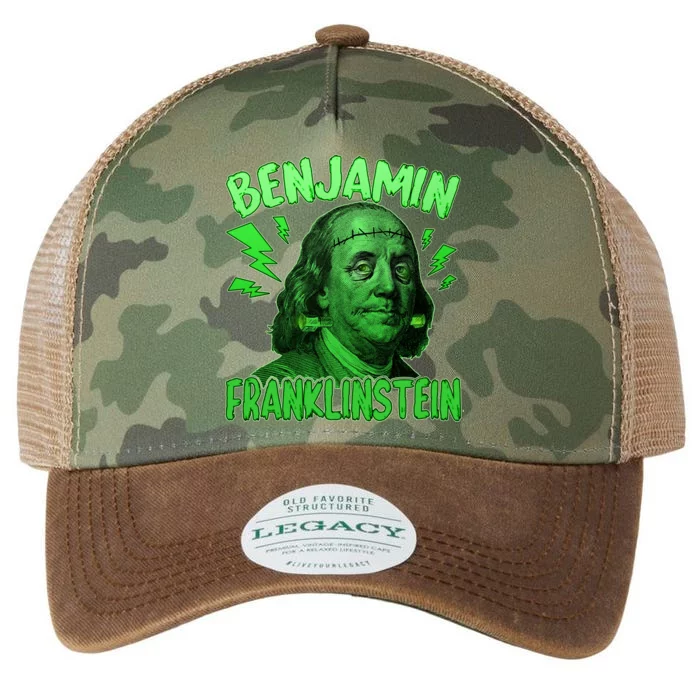 Funny Benjamin Franklinstein Legacy Tie Dye Trucker Hat